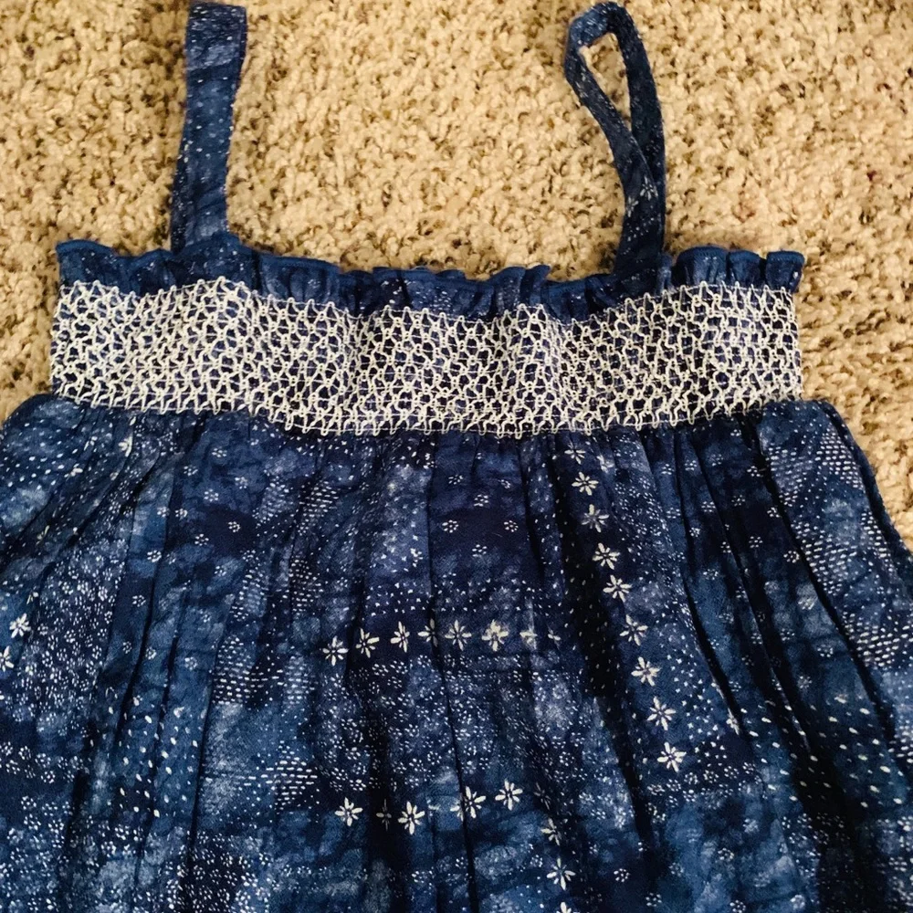 Girl’s True Craft, Blue Sleeveless Sundress, Size 7, New - Picture 3 of 5